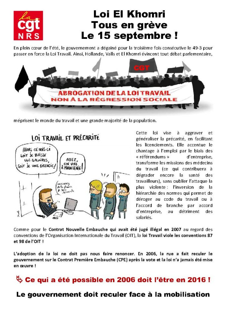 Loi El Khomri : Abrogation !
